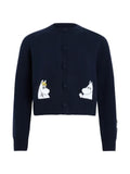 Patou x Moomin Snorkmaiden cardigan