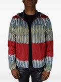 Valentino Garavani leaf print hooded jacket