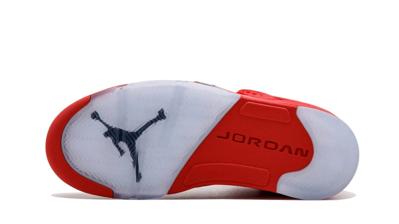 Air Jordan 5 Retro 'Red Suede' – Bold All-Red Premium Suede AJ5 with Reflective Tongue & Clear Sole