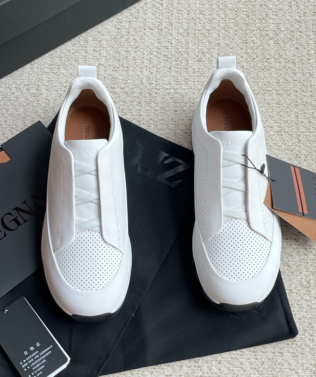 Zegna Triple Stitch™ Monte Perforated Casual Shoes