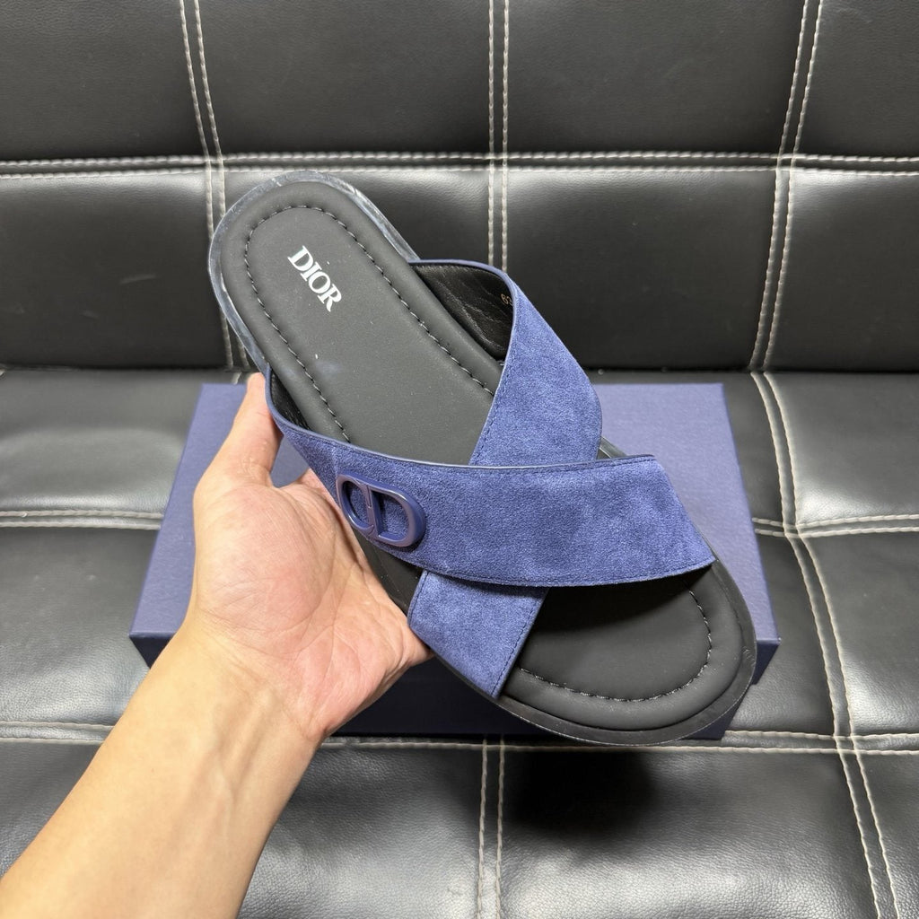 Dior Men's Crossover Slide Sandals